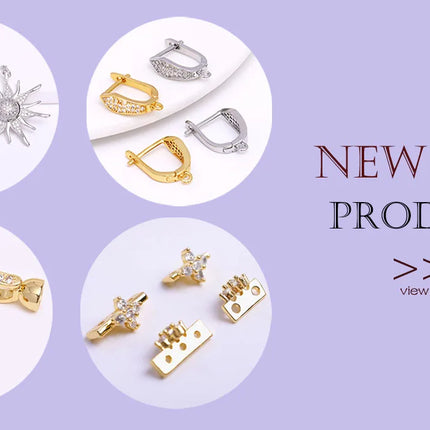 18K Gold Plated Separators For Bead,Spacers Beads For Jewelry Making,Brass Metal Round Beads,DIY Bracelets/Necklace Accessories