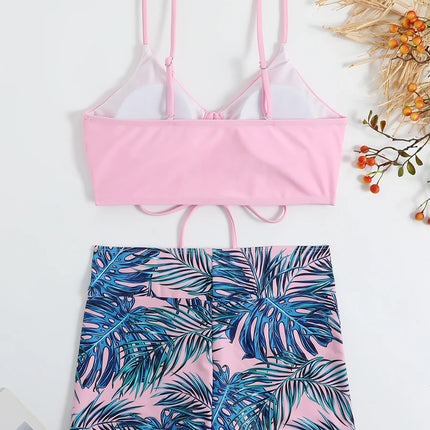 Drawstring Front Shorts Bikinis 2025 High Waist Swimsuit Women Swimwear Female Bathers Bathing Swimming Swim Suit Beachwear