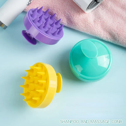 1pc Silicone Shampoo Brush Head Scalp Massage Comb Hair Washing Combs Bath Shower Body Massage Brushes Salon Hairdressing Tools