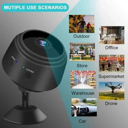 A9 Portable WiFi Wireless Mini Camera Security Monitoring with Voice Recorder for Infants/Pets Smart Home Video Surveillance