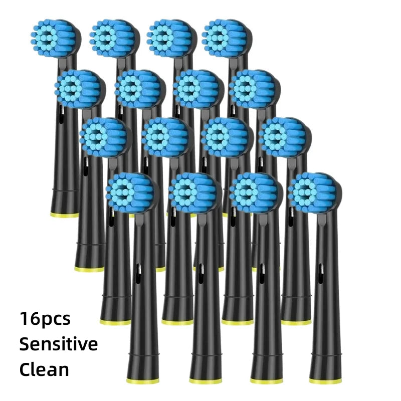 16/20PCS Brush Head nozzles for Oral B Electric Toothbrush Replacement Head Refill Sensitive Floss Cross Action for Oralb