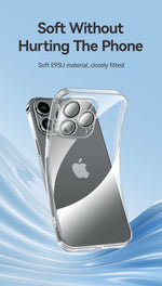 Joyroom Case For iPhone 16 15 14 13 Pro Max Anti-drop Transparent Cover For iPhone 16 Pro Max Soft TPU Case With Len Protection