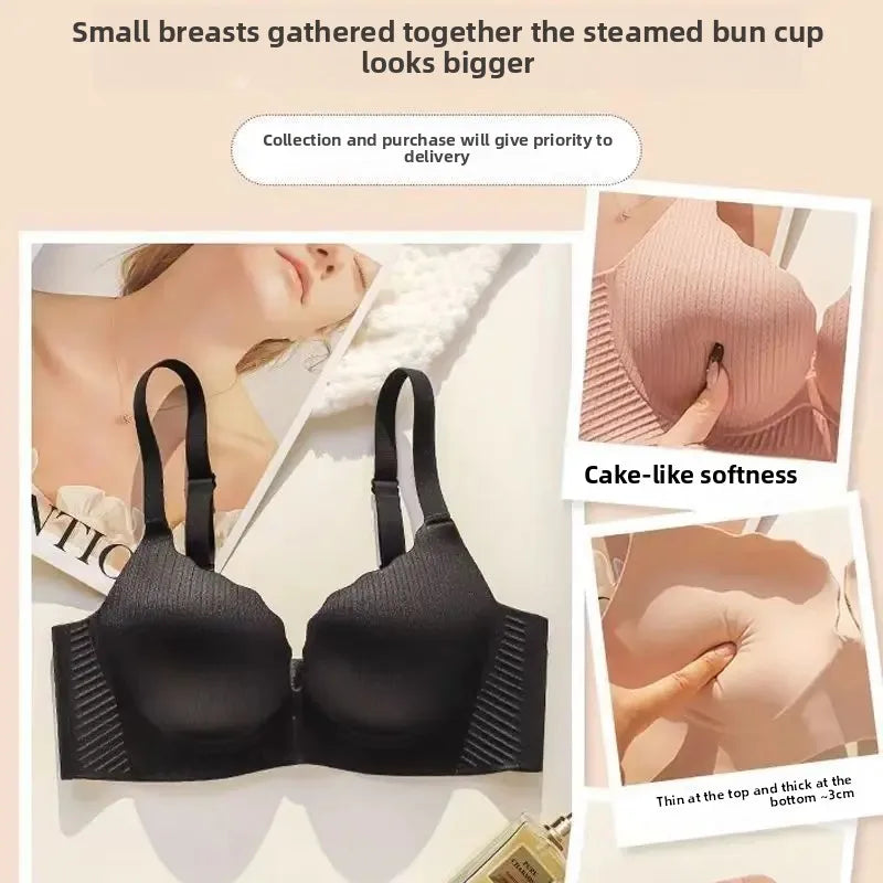 2024 New Push Up Bra for Small Chest  Ultra Thick 6CM Padded No Steel Ring Comfortable & Sexy Lift Lingerie for Flat Chest Women