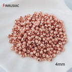 rose gold plated-4mm / 100 pcs