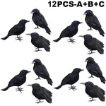 Simulation Black Crow Halloween Black Crow Props Simulation Fake Bird Ghost Festival Halloween Decoration Scary Toys