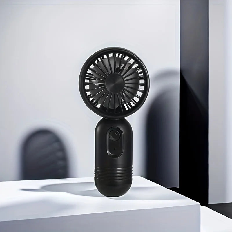 1PC USB Mini Rechargeable Portable Fan with 3 Speeds, Handheld Fan for Gift Choice, Perfect For Office, Outdoor, Travel, Camping