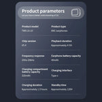 New Full Touch Screen Headphones ANC Bluetooth 5.4 Noise Cancelling Earphones HiFi Stereo Wireless In-Ear ENC Earbuds With Mic