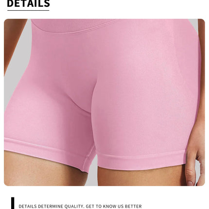 4.5'' Impact Shorts Seamless Low Ribbed Waistband Gym Shorts Scrunch Bum Yoga Shorts Booty High Stretch Running Bike Shorts