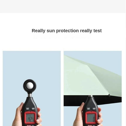 Mini Sun Umbrella Pocket Rain Umbrella Vinyl Folding UV Ultraviolet Protection Sun Shade Pocket Parasol Capsule