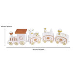 Happy New Year Christmas Train, Halloween Ornament with Moving Train, Home Noel Gifts, Children's Birthday Cake Decoration, 2026