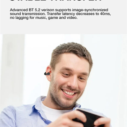 Earring Wireless Earbuds Bluetooth 5.3 Earphone Open Ear Headphones Air Conduction for Sport Running Painless Wearing Headset