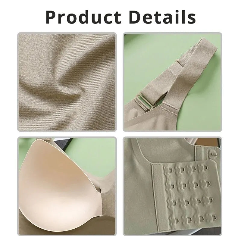 Traceless One Piece Bra No Steel Ring Gathered Underwear Lateral Collection of Accessory Breasts Anti Sagging Comfortable Bra