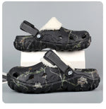 YRZL Winter Colgs Slippers Men's Shoes Men Beach Working Garden Shoe Home Soft Plush Slippers Bedroom Fuzzy Shoes Indoor Outdoor