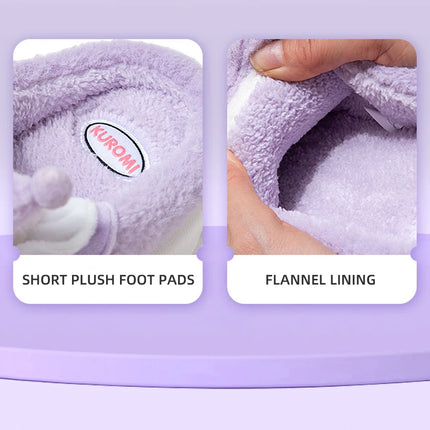 Sanrio Kawaii Cinnamoroll Womens Slippers Kuromi Hello Kitty Plush Cartoon Cute Sweet Suitable Indoor Outdoor Winter Shoes