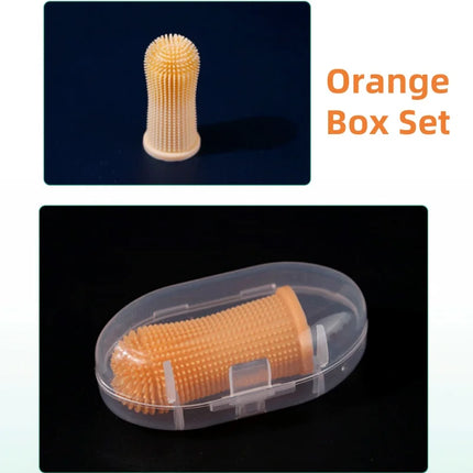 Dog Super Soft Pet Finger Toothbrush Teeth Cleaning Bad Breath Care Nontoxic Silicone Tooth Brush Tool Dog Cat Cleaning Supplies