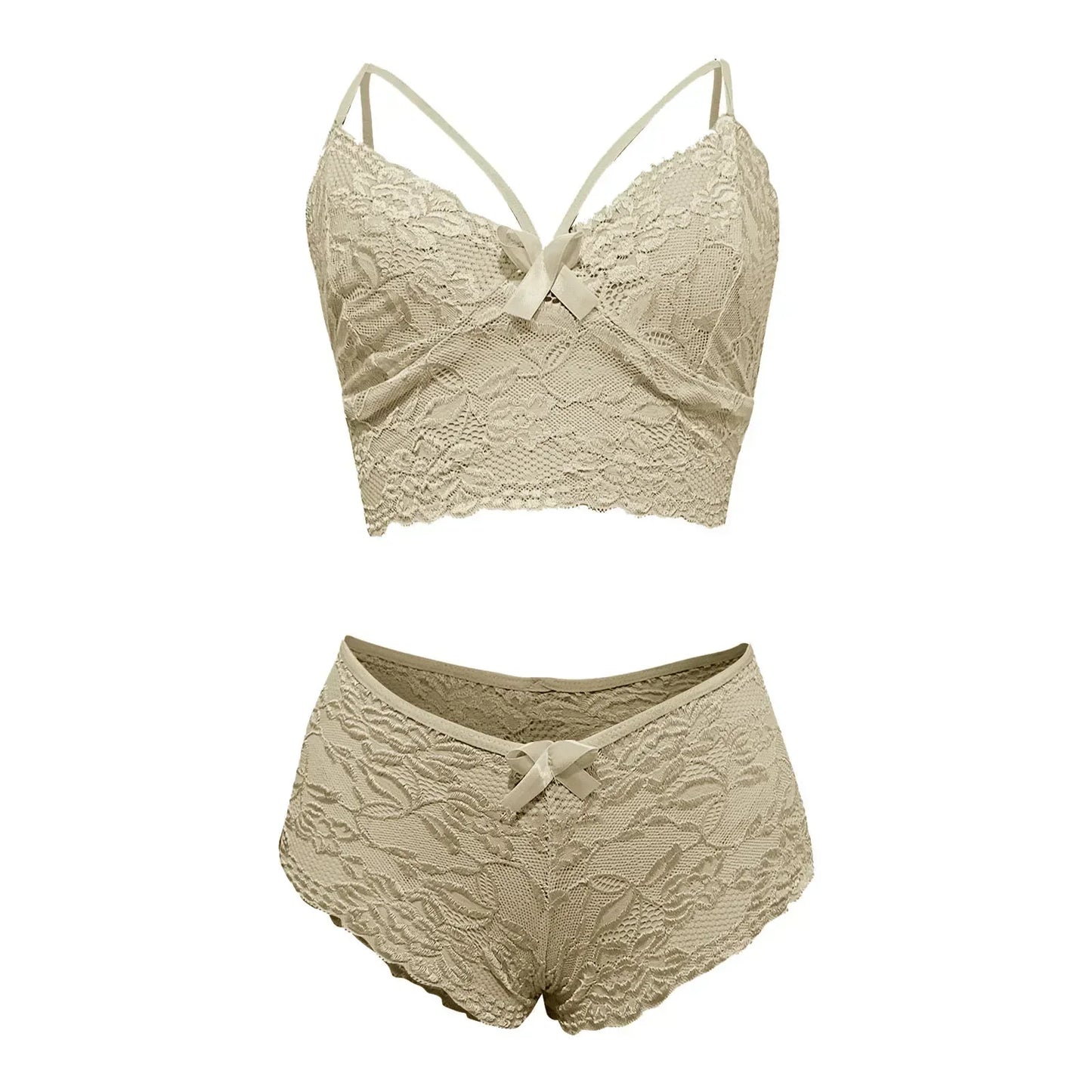 Sexy Lingerie For Women Plus Size Corset Lace Floral Bralette Bra Two Piece Underwear Women's lingerie нижнее бельё женское