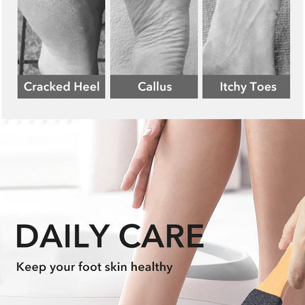 1PCS Professional Pedicure Rasp Tool for Dead Skin Crack Heels Beech Wood Foot File Rasp Callus Remover Foot Scrubber