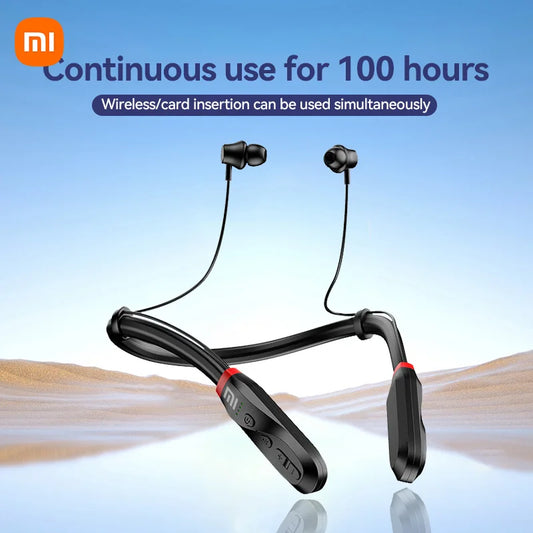 200 Hour Play XIAOMI i35 Neckband Wireless Earbuds Bluetooth5.3 Stereo Earphones Noise Reduction Sport Neckband Headset