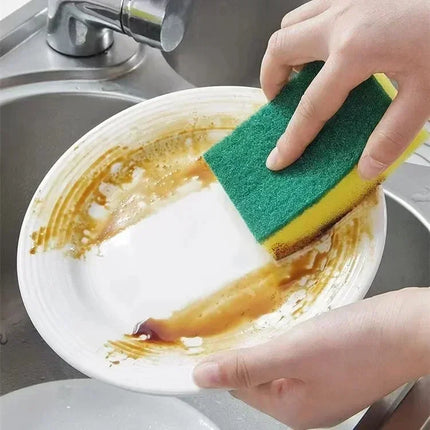 30/5pcs Magic Cleaning Sponges Double-sided Reusable Kitchen Sponge Wipes Pan Pot Dishwashing Scouring Pads Brush Clean Tools