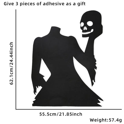 Halloween Decoration,DIY Felt Cloth Stickers for Home,Devil,Witch Hat,Glass Window Stickers, Halloween Party Door Stickers
