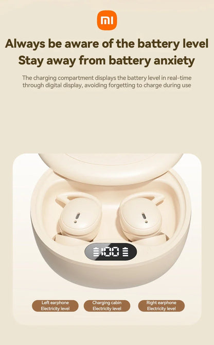 XIAOMI MIJIA M73 TWS Sleep Wireless Earbuds Bluetooth5.4 In Ear Stereo Hidden Earphones Noise Cancelling Headphones With Mic