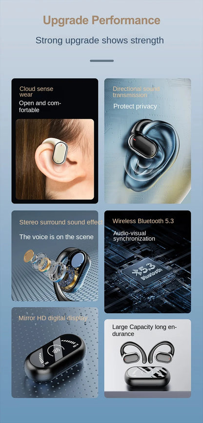 Original X91 OWS Earhook Earphones Bluetooth 5.3 Low Latency Gaming Sport Headset HiFi Stereo Noise Reduction Earbuds