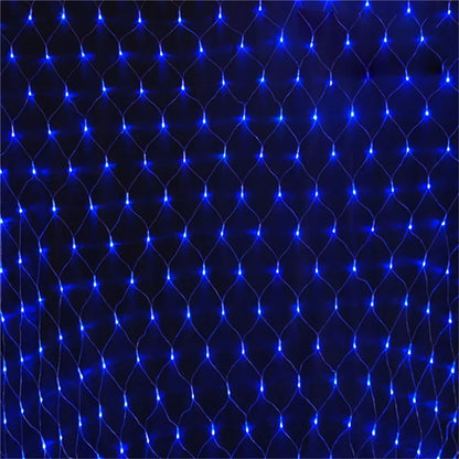 EU plug 1.5x1.5M 2x3M Christmas Garlands LED String Christmas Net Light Fairy Xmas Party Garden Wedding Decoration Curtain Light