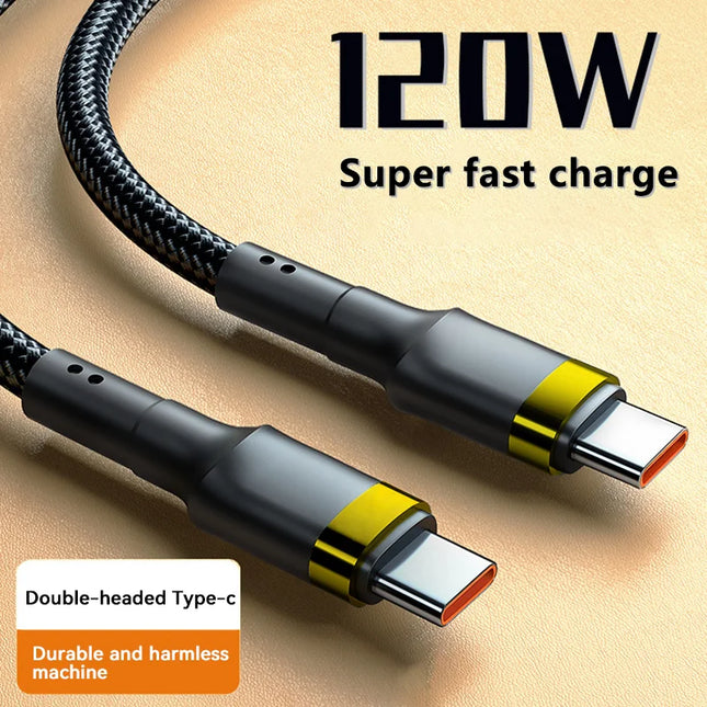 Xiaomi PD 120W Super Charging For Samsung S24 USB C TO USB Type C Cable For iPhone 15 Plus Pro Max Xiaomi 14 Quick Fast Charger