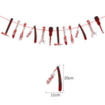 Halloween Hanging Banner Garland Bunting Pumkin Ghost Bat Paper Banner Door Hanging Ornaments Halloween Xmas Party Decoration