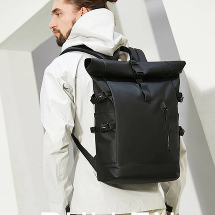 HK Expandable Travel Backpack Men Large Capacity Waterproof 15.6” Laptop Bag Hiking Rucksack Cycling Daypack Bag with USB Port