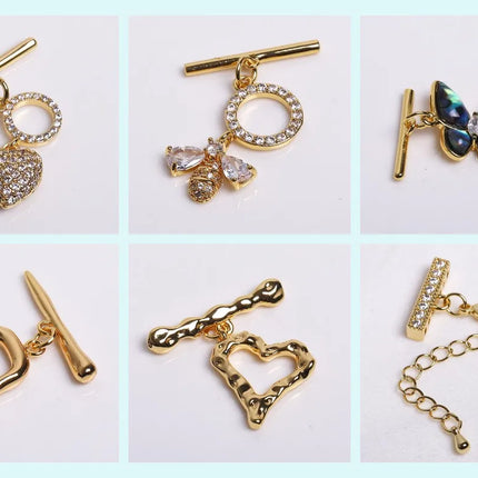 18K Gold Plated Separators For Bead,Spacers Beads For Jewelry Making,Brass Metal Round Beads,DIY Bracelets/Necklace Accessories