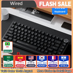 Ajazz AK820/AK820Pro gaming mechanical keyboard Bluetooth 5.1/Wireless/wired c custom keyboard with heat exchange sealed button