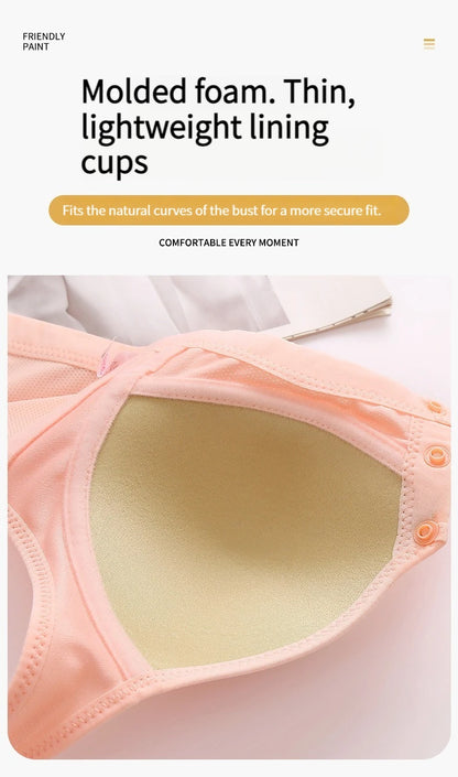 New Large Size Front Closure Mom Back Underwear Thin Section Comfortable Breathable Push Up Bra Glossy Lingerie For Women Sütyen