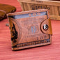 Fashion Wallets With 100 US Dollar Pattern Wallet Male Leather Photo Card Holder Large Capacity