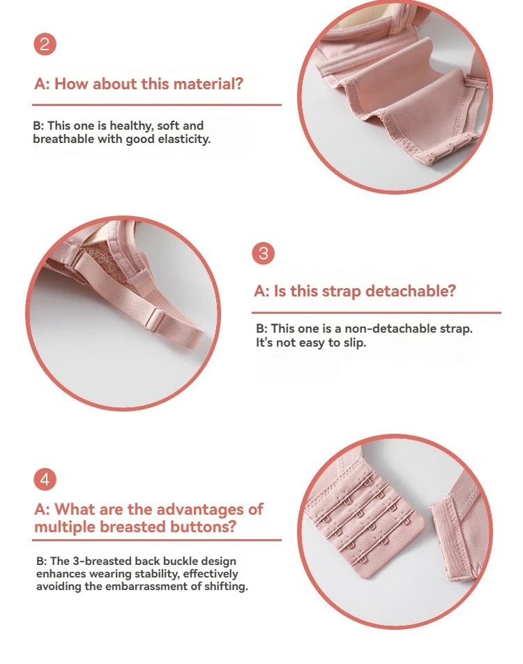 8cm Thickened Non-empty Cup Underwear Small Chest Gather Anti-sagging Hand-cup Bra Adjustable Bra Women