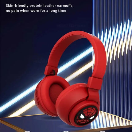 Disney Headphones Foldable HIFI Sound Bluetooth Headsets Spider-Man Series Wireless Earphones Bluetooth for Kids Anime Cartoon