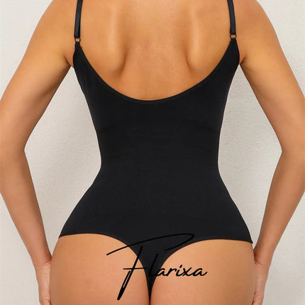Flarixa Seamless Shapewear Bodysuit for Women Faja Full Body Shaper Thong Soft Body Shaping Sculpting Breast Slimming Underwear