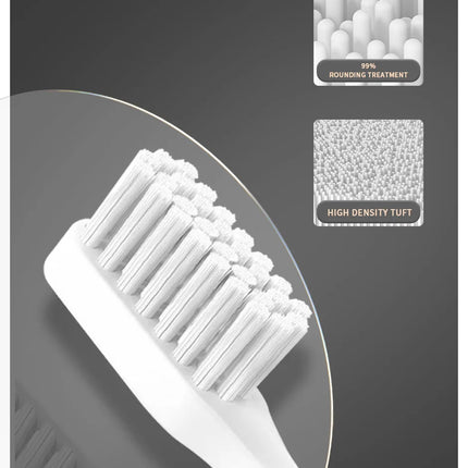 Jianpai Adult Black White Classic Acoustic Electric Toothbrush Adult 5-gear Mode USB Charging IPX7 Waterproof Acoustic Electric