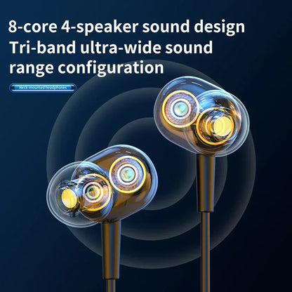 10000Hours Playback Wireless Headphones Neckband Earphone Bluetooth Bass Headset Sports Waterproof Earplugs Can Be As Power Bank