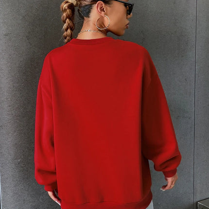 Korean Trend Woman Sweatshirts California West Coast Print Female hoodie Long Sleeves O-neck Pullovers Sporty and Rich Clothing