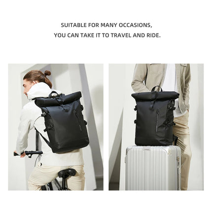 HK Expandable Travel Backpack Men Large Capacity Waterproof 15.6” Laptop Bag Hiking Rucksack Cycling Daypack Bag with USB Port