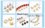 8/10MM 18K Gold Plated Brass Metal Hollow Beads Caps Flower Caps For Beads For DIY Beading Jewelry Making Supplies Wholesale