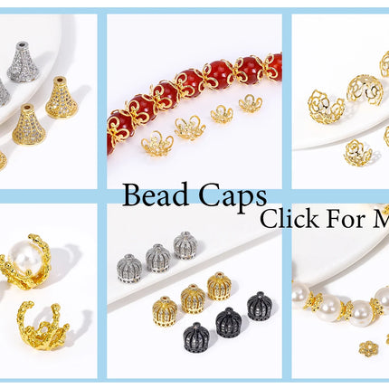 18K Gold Plated Separators For Bead,Spacers Beads For Jewelry Making,Brass Metal Round Beads,DIY Bracelets/Necklace Accessories