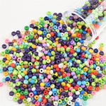 12Grams/Tube 2mm Metallic Seed Beads Japanese Round Glass Seedbeads For DIY Needlework Dress Adornment Sewing 1200pcs