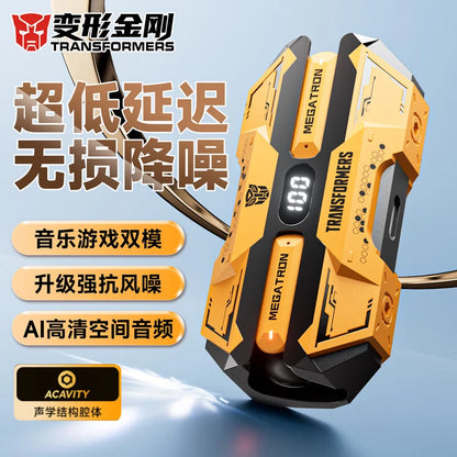 Genuine TRANSFORMERS TF-T51 Bluetooth Wireless Earphones Low Latency Gaming Earbuds Long Endurance High Music Headphones Choice