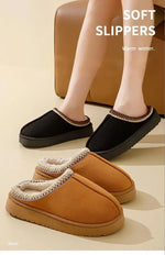 Winter Bohemian Style Indoor Fluffy Slippers with Anti-Slip and Warm Design for Comfortable Feet