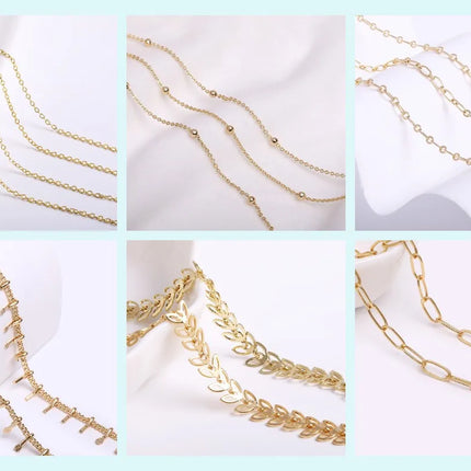 18K Gold Plated Separators For Bead,Spacers Beads For Jewelry Making,Brass Metal Round Beads,DIY Bracelets/Necklace Accessories
