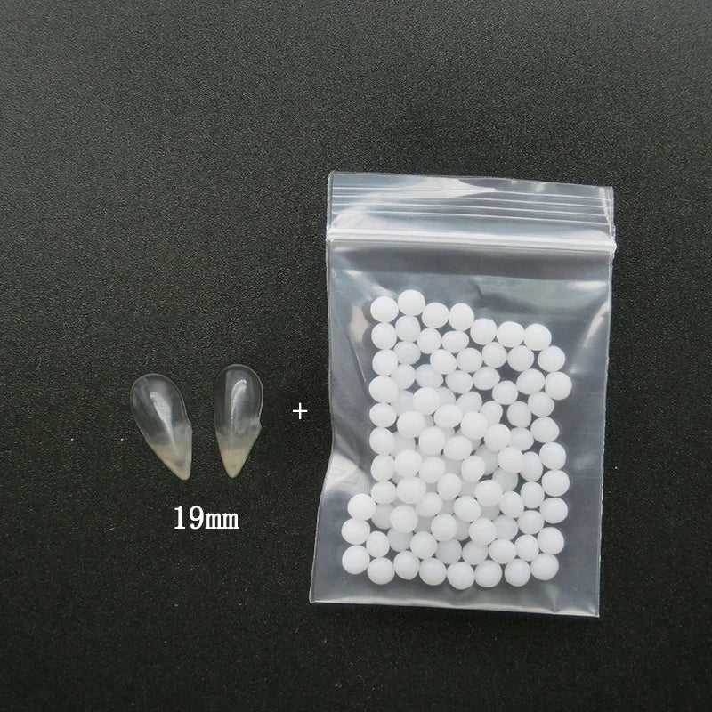 1 Pairs Halloween Vampire Teeth Fangs Dentures Props Party Costume DIY Cosplay Props False Teeth Resin Fangs with Solid Glue
