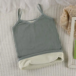 Women Winter Warm Top Thin Velvet Corset Top Solid Y2k Sleeveless Tank Tops Sleeveless Sexy Slim Fleece Corset Top Female