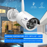 Hiseeu 3/5MP WiFi CCTV Camera Security System IR Night Vision Bullet Camera Set 10CH NVR Wireless CCTV Surveillance System